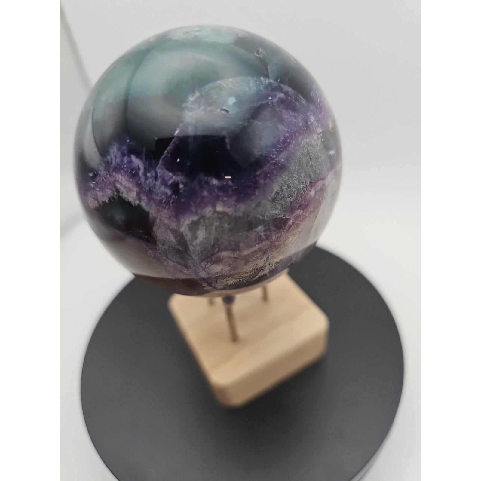 1.5LB Natural Colorful Fluorite Ball Quartz Crystal Energy Sphere crystal
