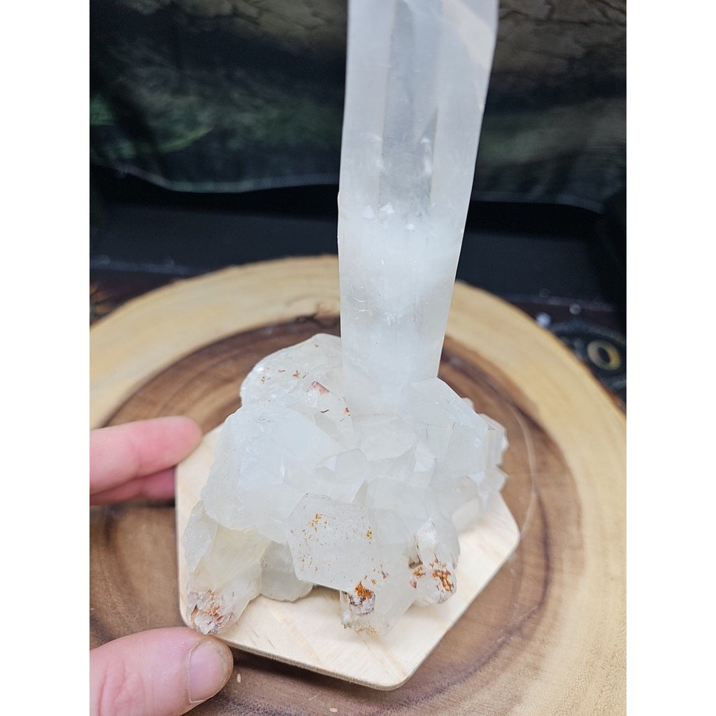 1.28LB Natural Clear White Quartz Crystal Cluster Energy Healing Specimen