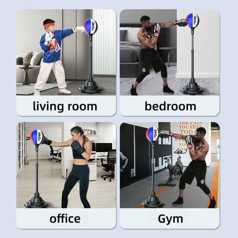 Boxing Training Ball for Stress Relief & Exercise with Powerful Suction Cup Suitable for Various Floors Ideal for Home Gym & On-The-Go Use