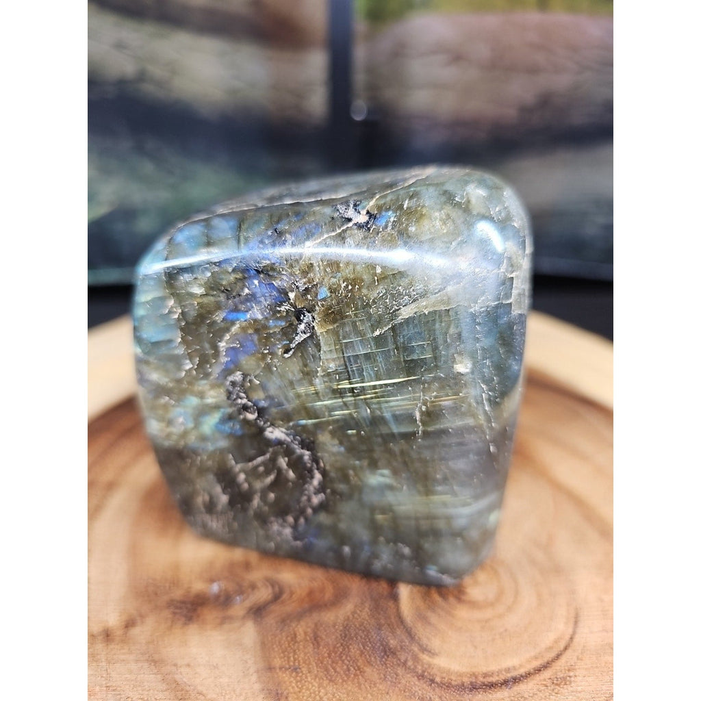 1.60lbs Natural Rainbow Labradorite Crystal Gem Spectrolite Stone