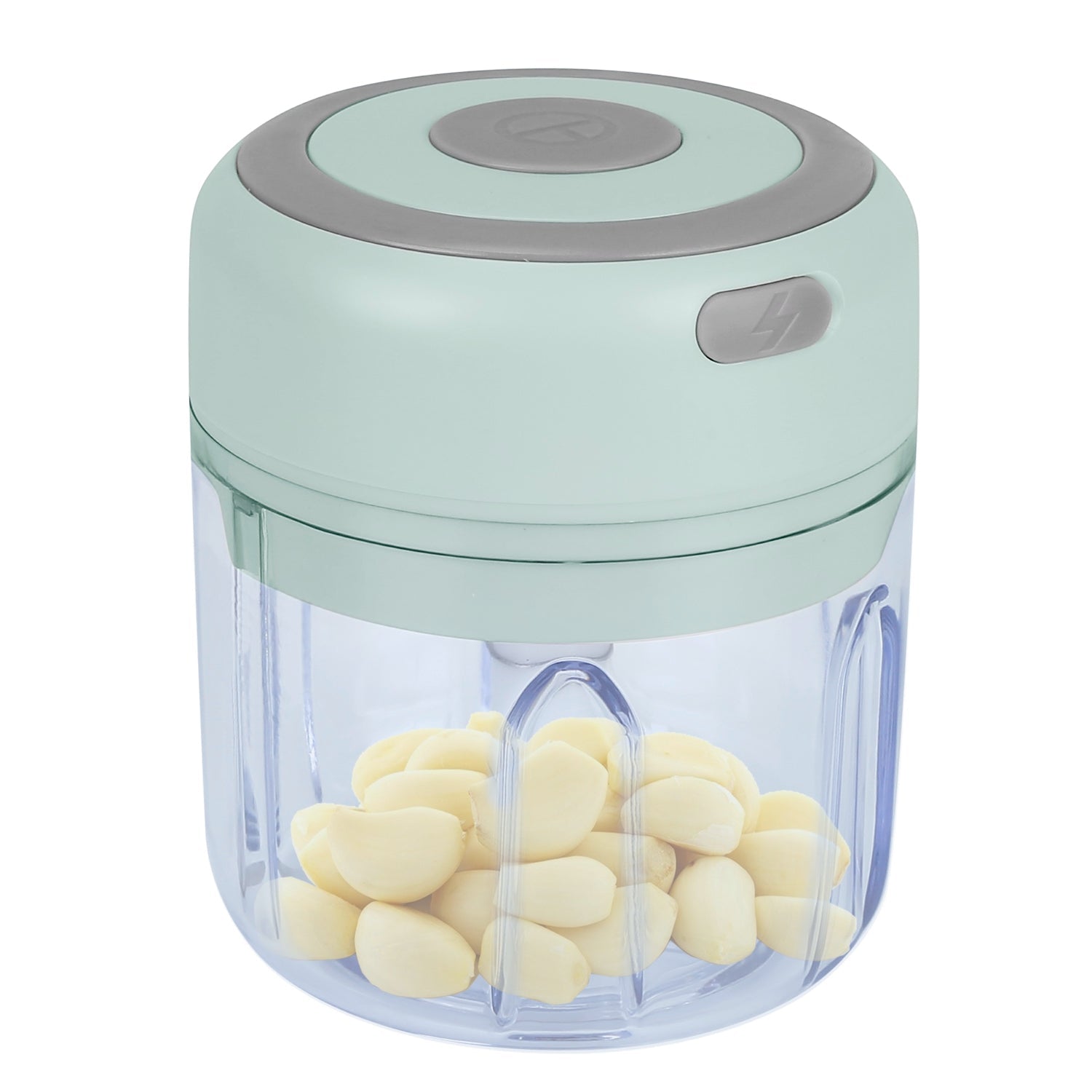 Mini Electric Garlic Chopper 8.45OZ Cordless Garlic Mincer Food Chopper Rechargeable Food Blender Chili Nut Onion Pepper Meat Ginger Baby Food