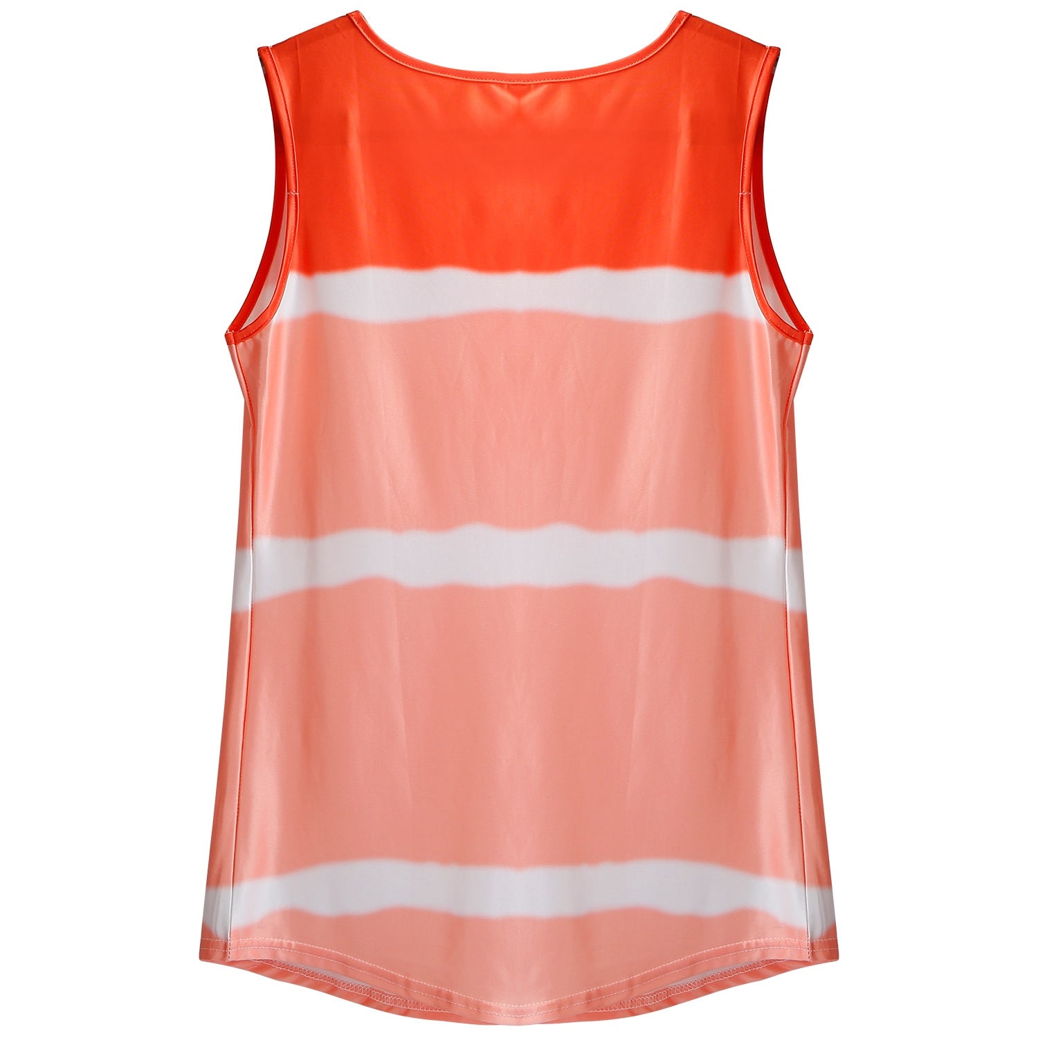 Women Tie-dye Sleeveless Tank Tops Summer Loose T Shirts Tops Button Down Shirts Vest Blouse Plus Size