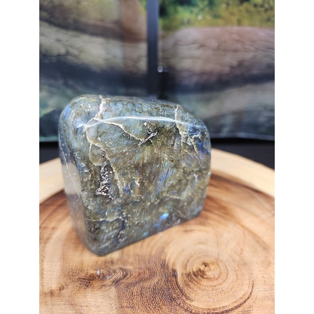 1.60lbs Natural Rainbow Labradorite Crystal Gem Spectrolite Stone