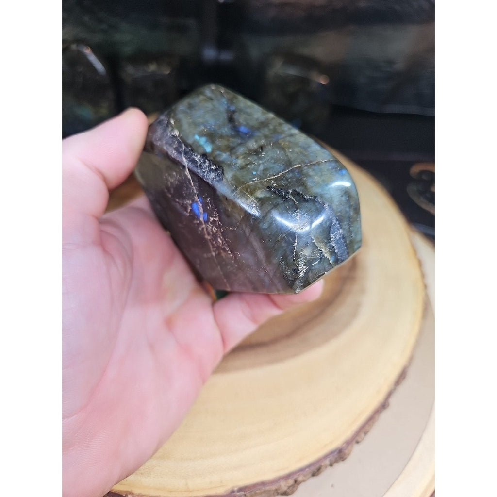 1.29lb Natural Rainbow Labradorite Crystal Gem Spectrolite Stone