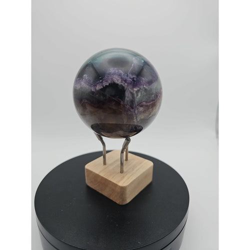 1.5LB Natural Colorful Fluorite Ball Quartz Crystal Energy Sphere crystal
