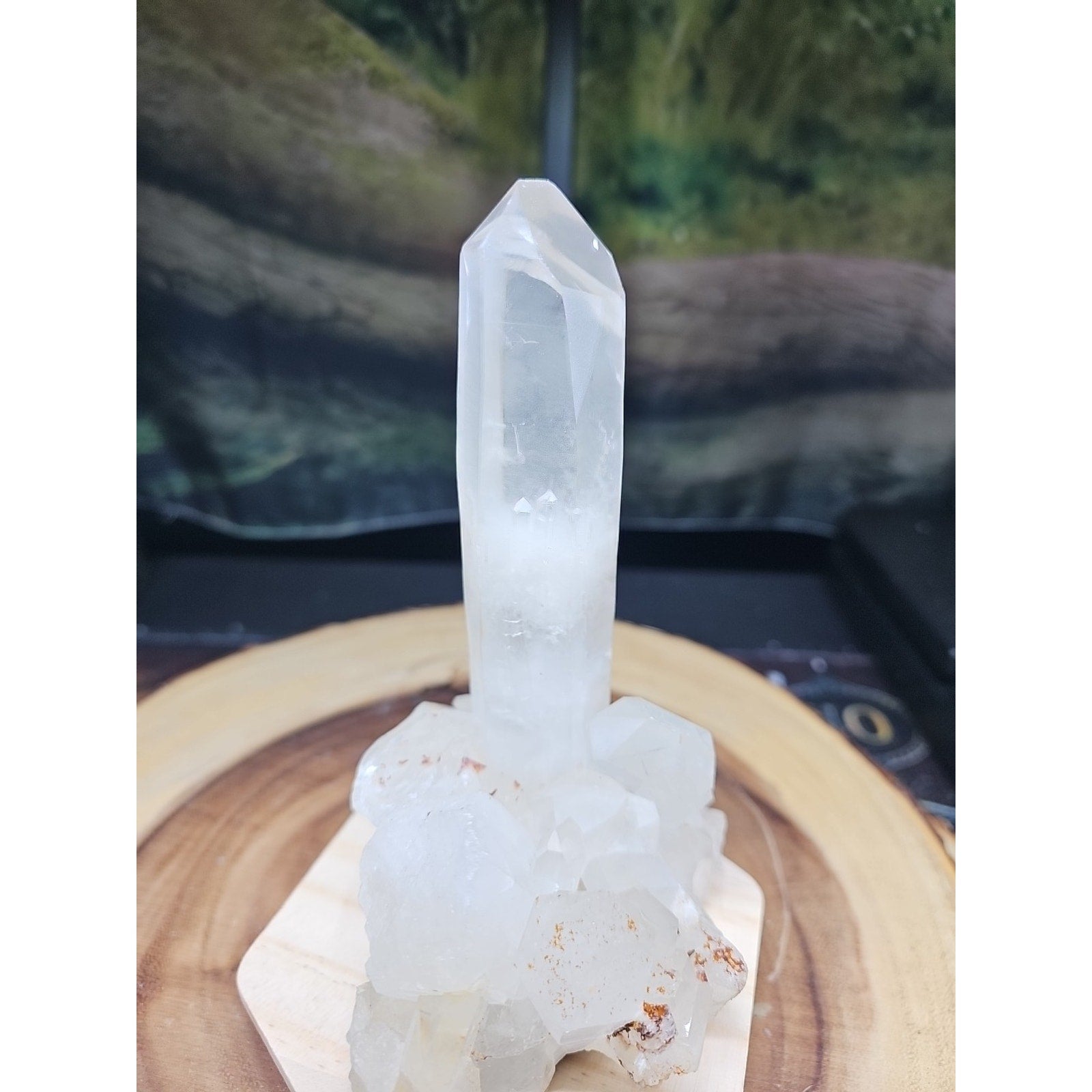 1.28LB Natural Clear White Quartz Crystal Cluster Energy Healing Specimen