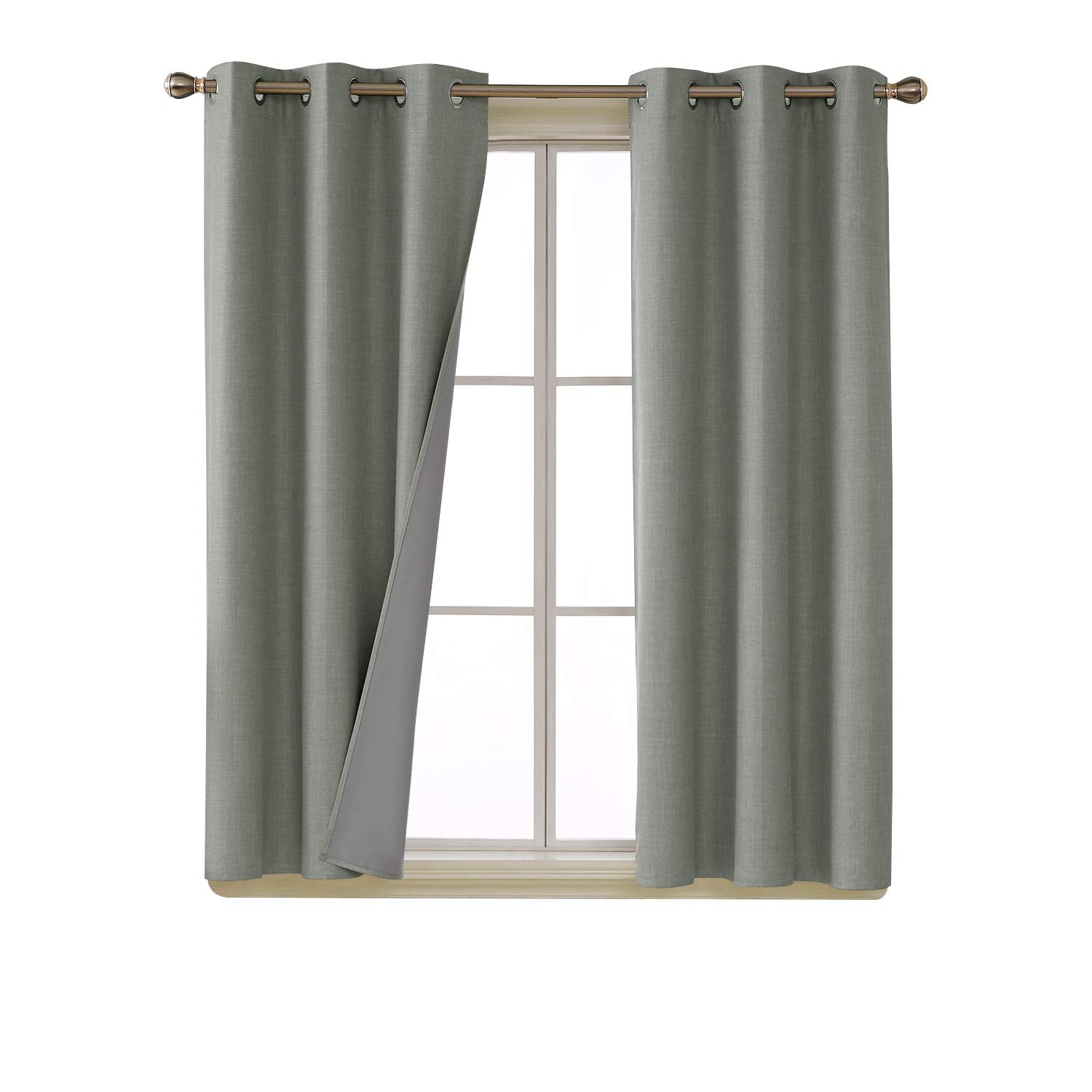 Blackout Thermal Insulated Curtains, 2 Panels