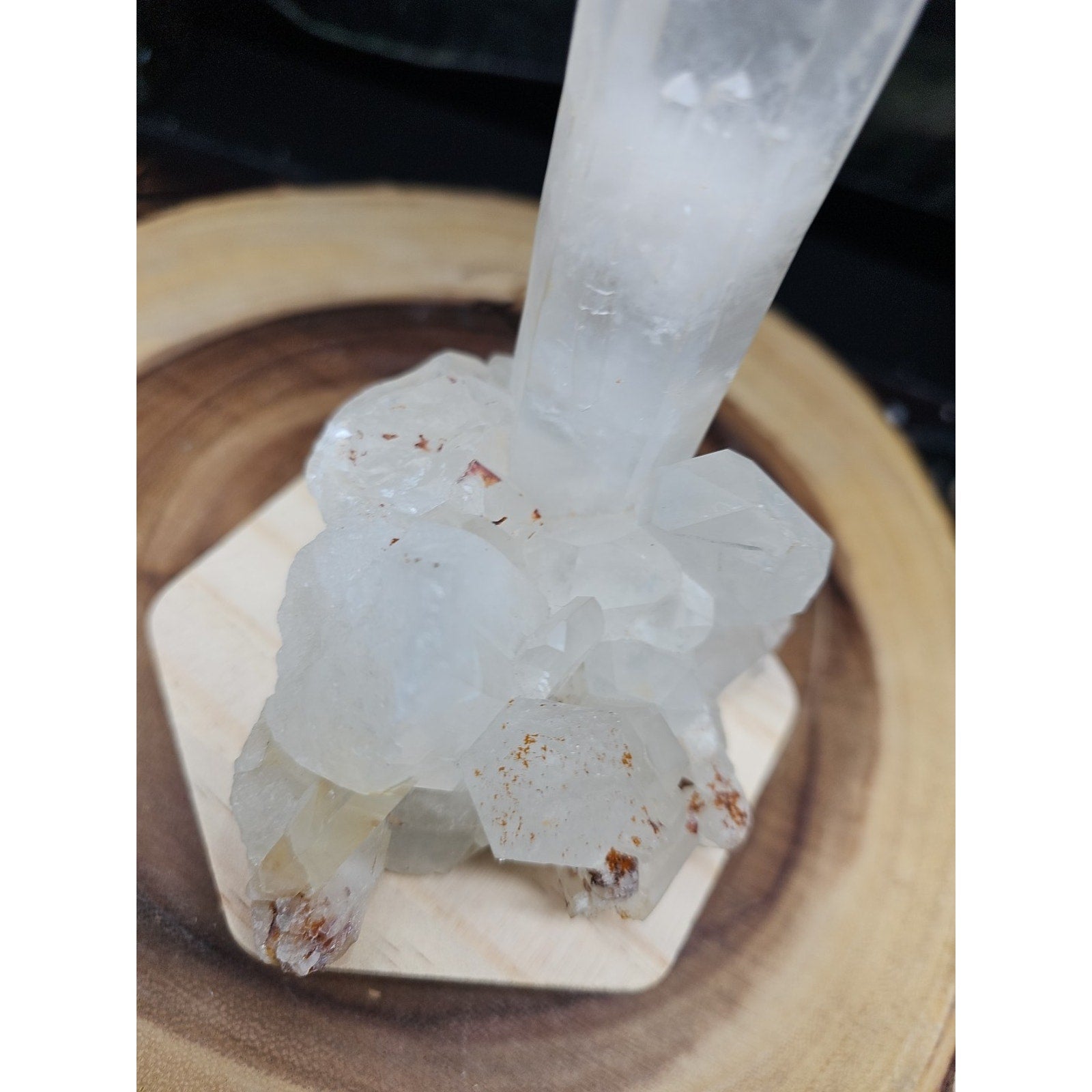 1.28LB Natural Clear White Quartz Crystal Cluster Energy Healing Specimen