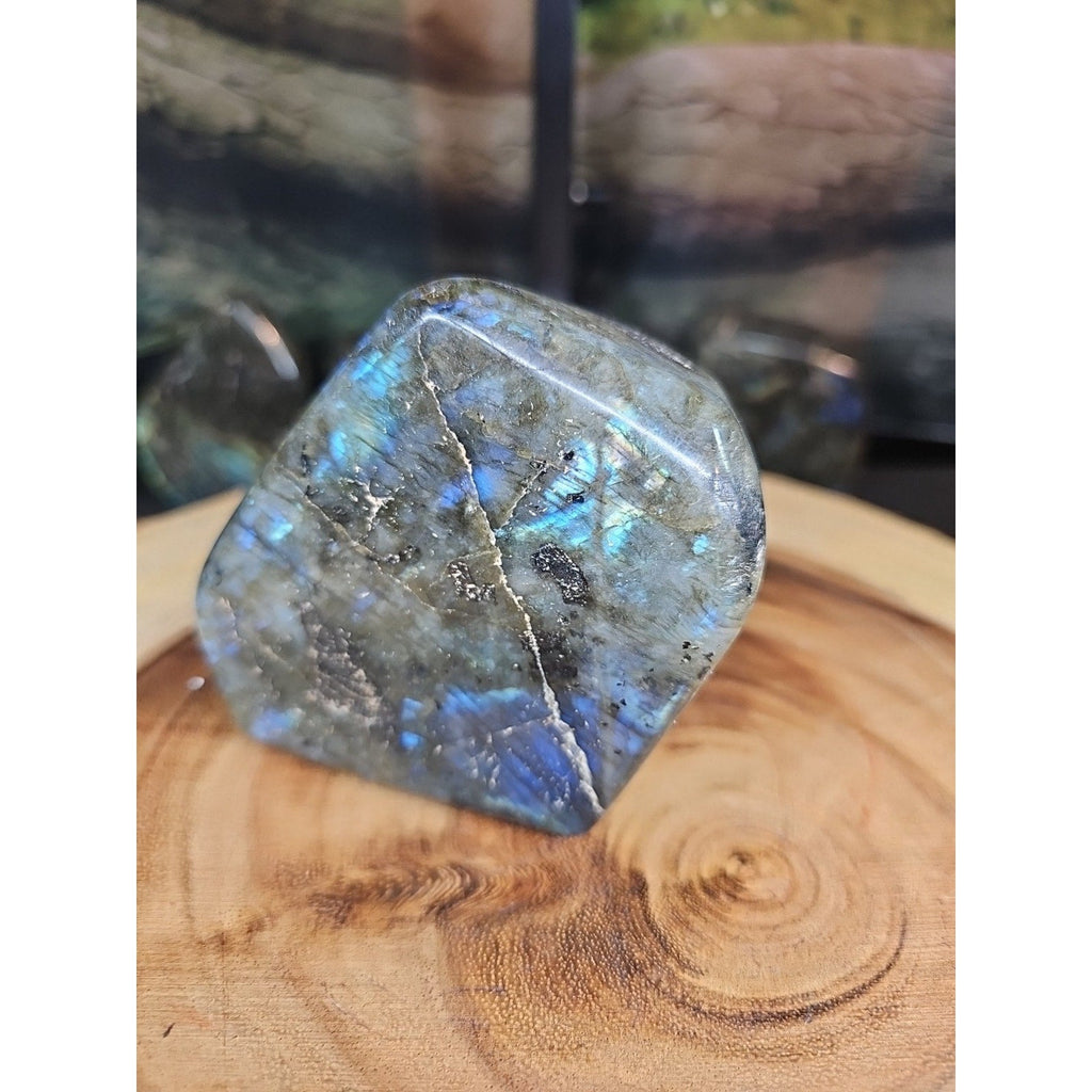 1.29lb Natural Rainbow Labradorite Crystal Gem Spectrolite Stone