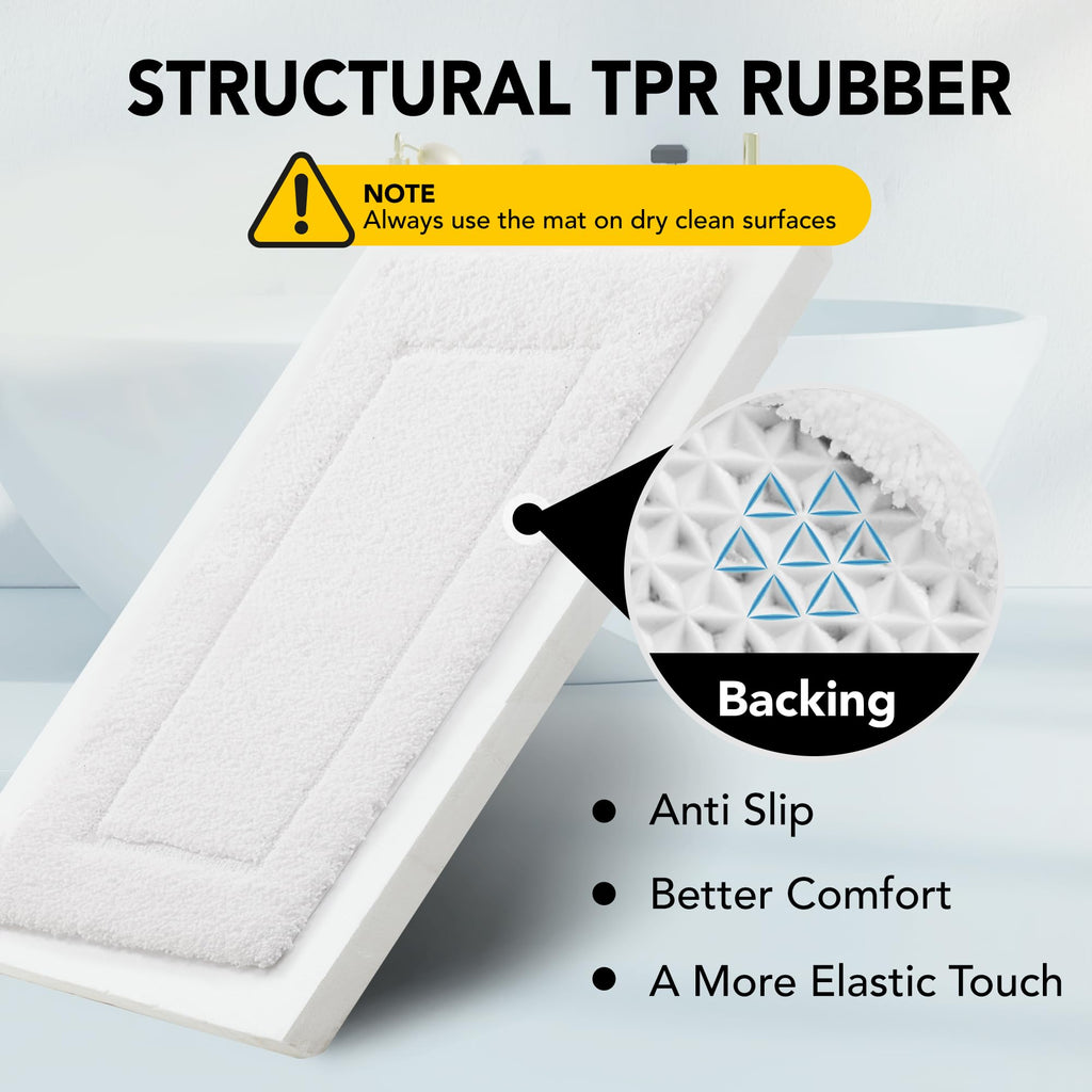 Quick Dry Plush Bathroom Rug