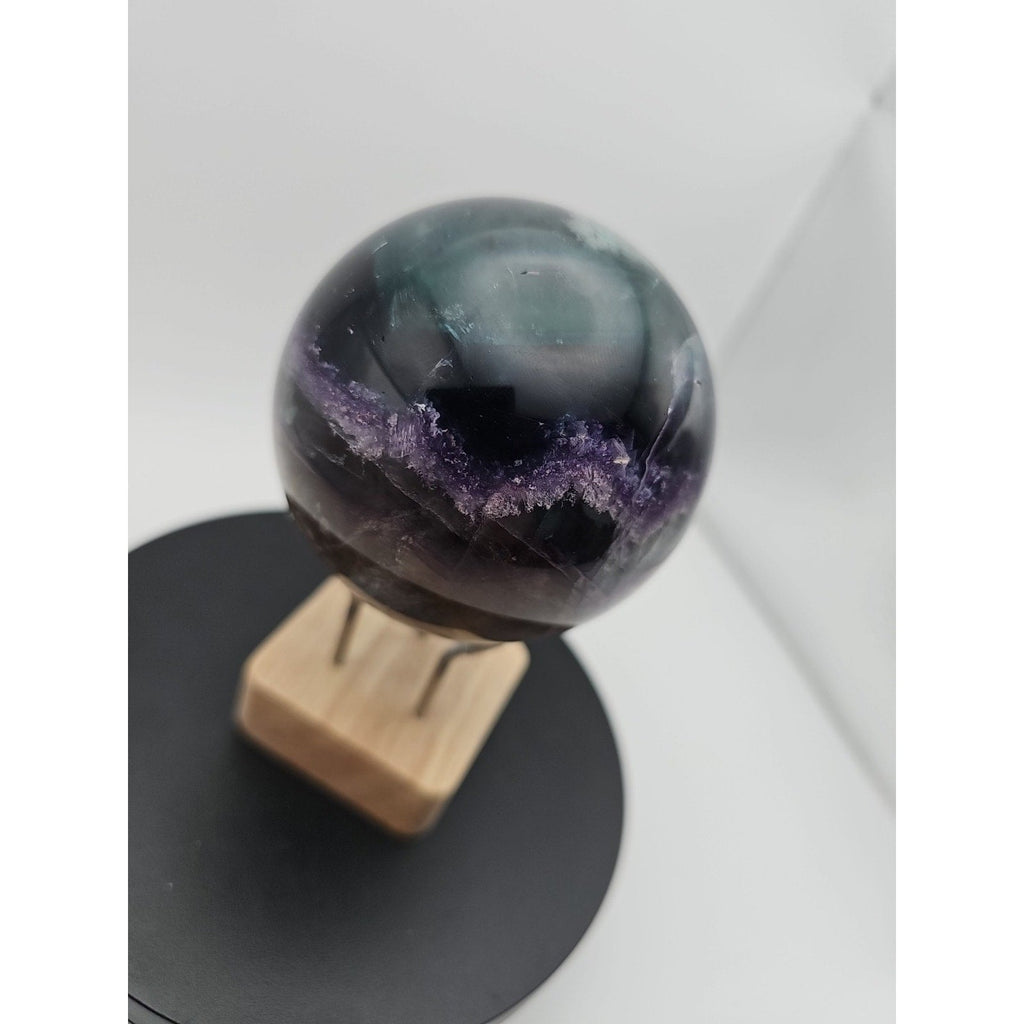 1.5LB Natural Colorful Fluorite Ball Quartz Crystal Energy Sphere crystal