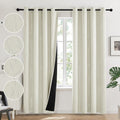 Total Blackout Curtains with Silver Print, 2 Panels