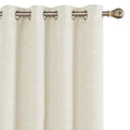 Thermal Blackout Curtains with Silver Foil Print