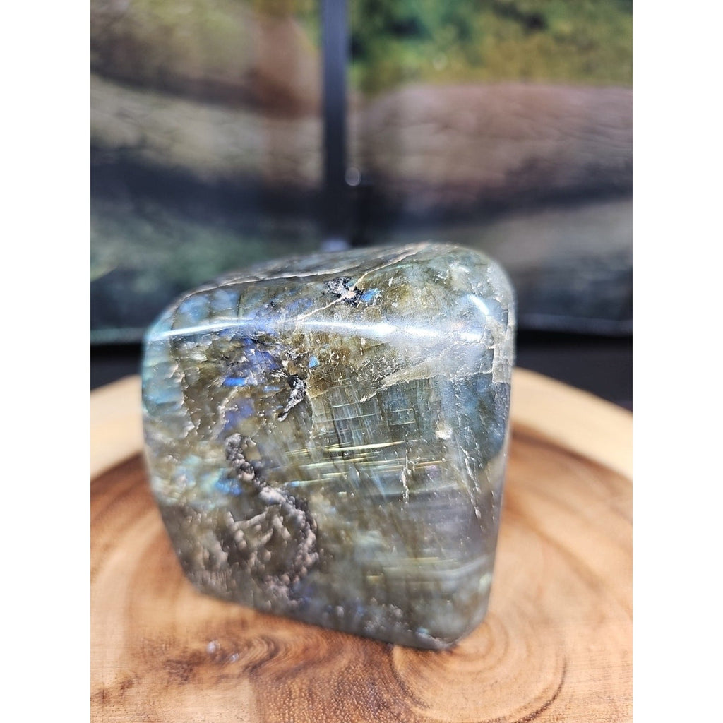 1.60lbs Natural Rainbow Labradorite Crystal Gem Spectrolite Stone