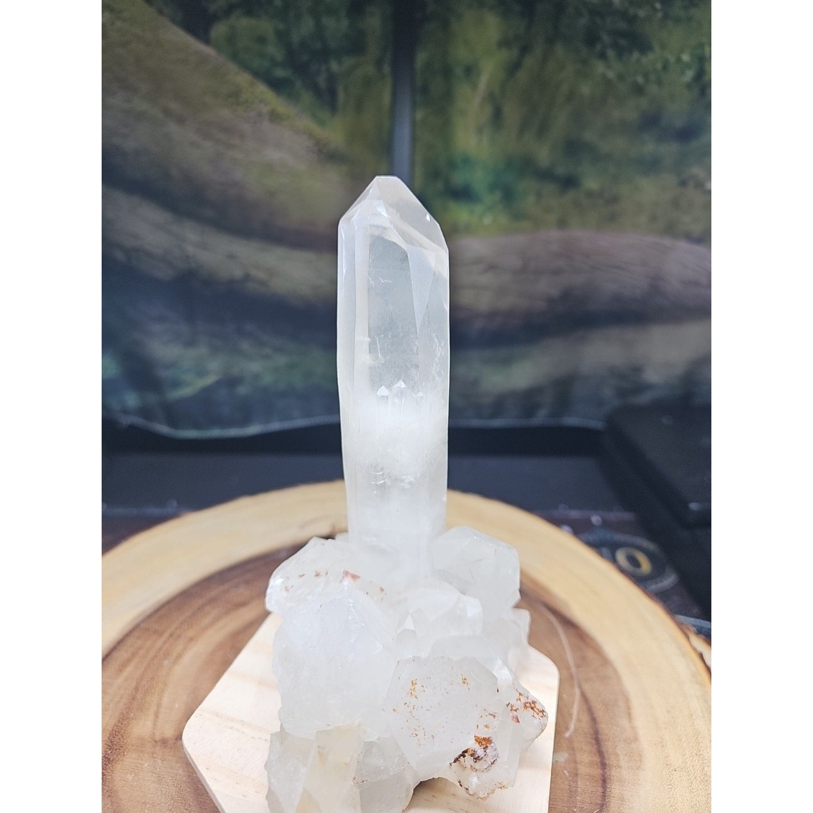 1.28LB Natural Clear White Quartz Crystal Cluster Energy Healing Specimen