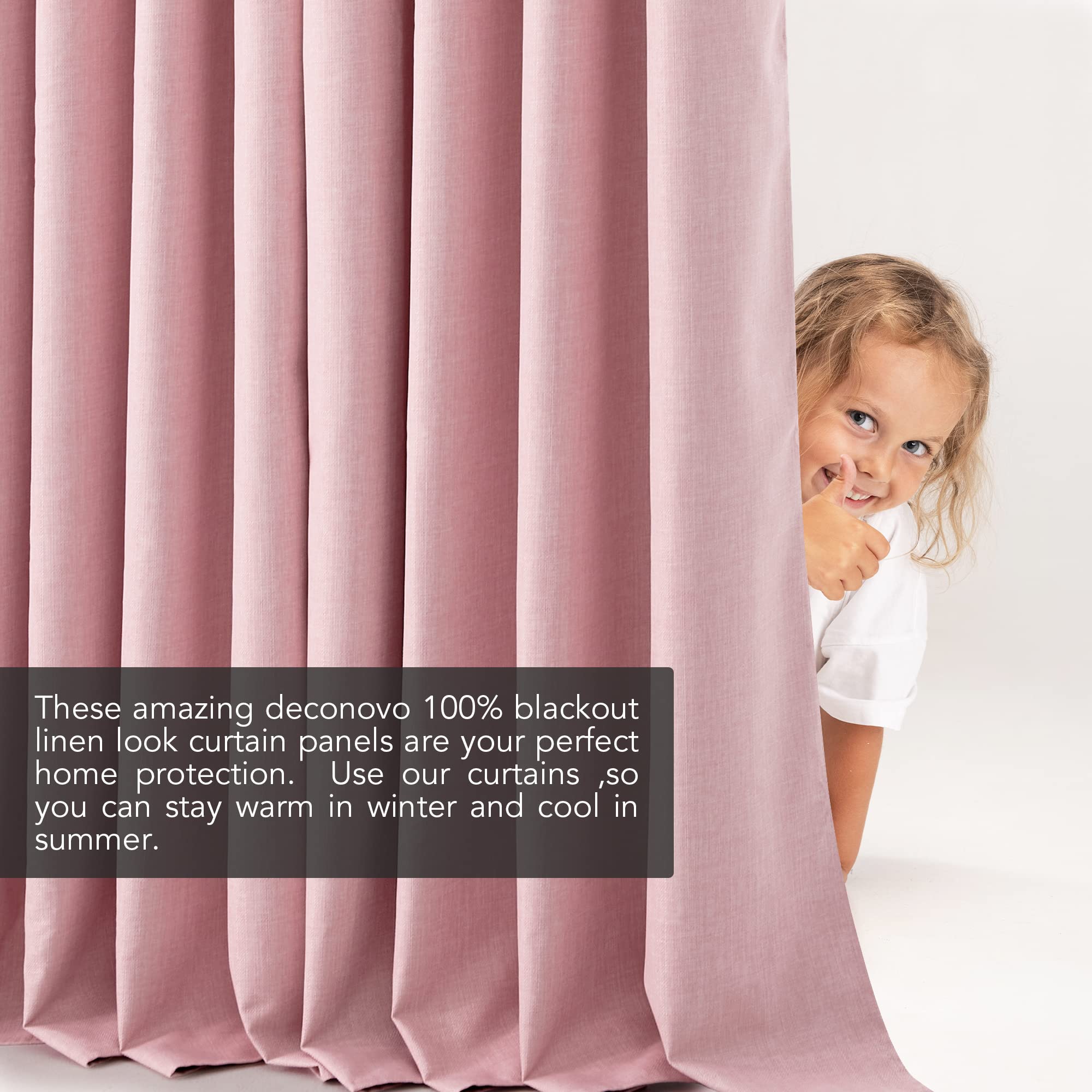 Blackout Thermal Insulated Curtains, 2 Panels