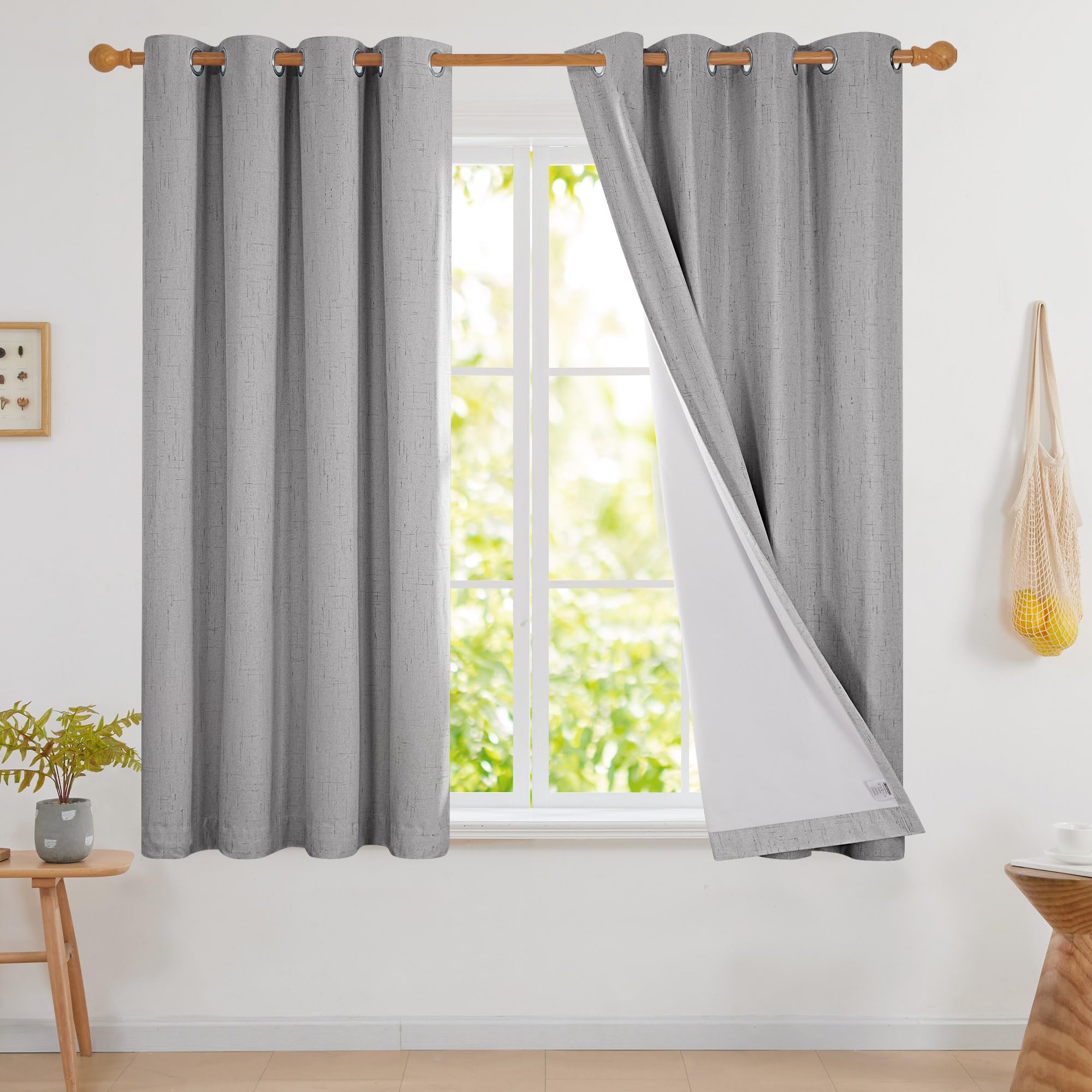 Blackout Thermal Insulated Curtains, 2 Panels