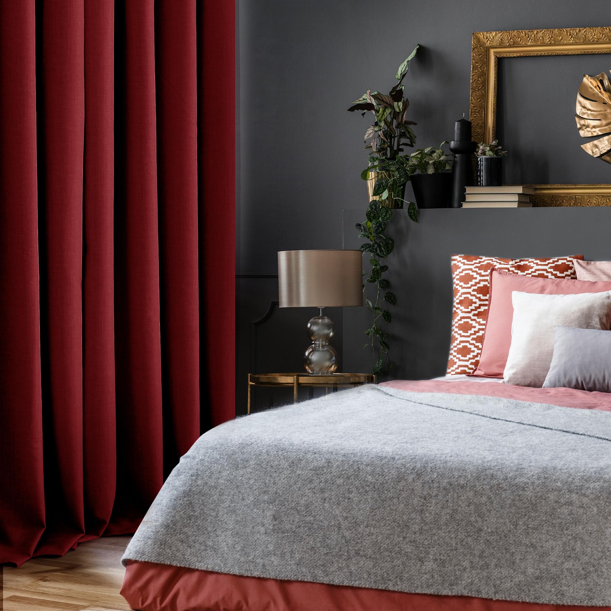 Blackout Thermal Insulated Curtains, 2 Panels