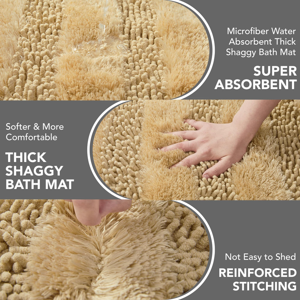 Quick Dry Plush Bathroom Rug