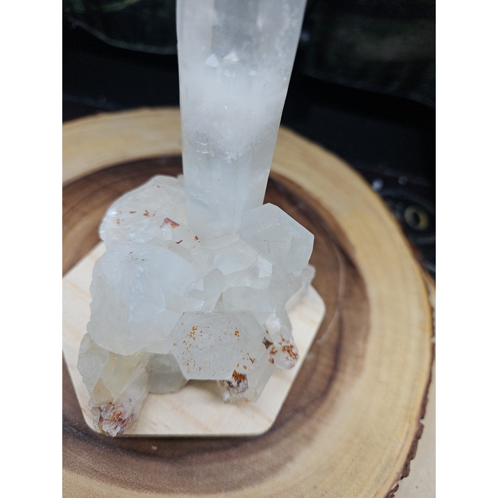 1.28LB Natural Clear White Quartz Crystal Cluster Energy Healing Specimen