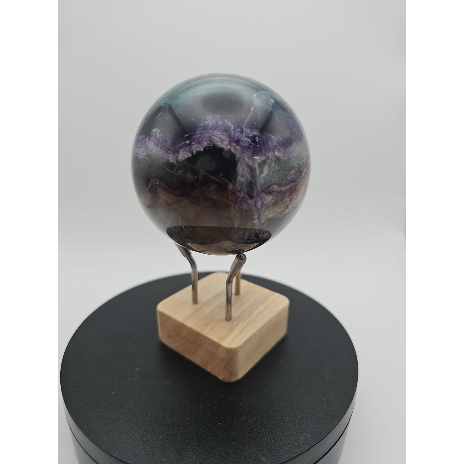 1.5LB Natural Colorful Fluorite Ball Quartz Crystal Energy Sphere crystal