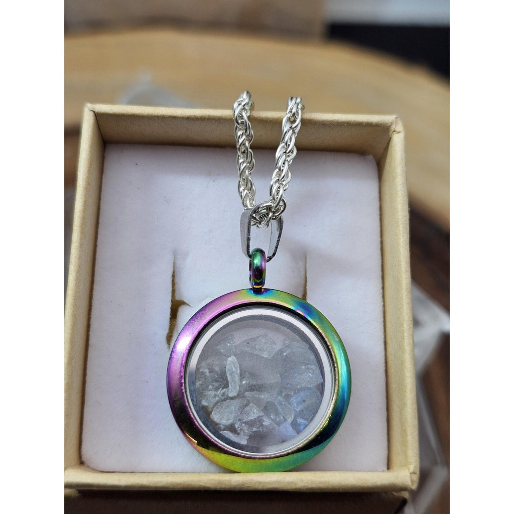 Moonstone Pendant, 16in Sterling Silver Chain