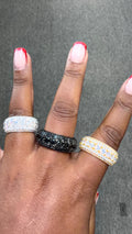 Silver & Moissanite unisex rings