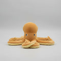 Yellow Octopus Plush Toy – Soft Lifelike Stuffed Animal Pillow