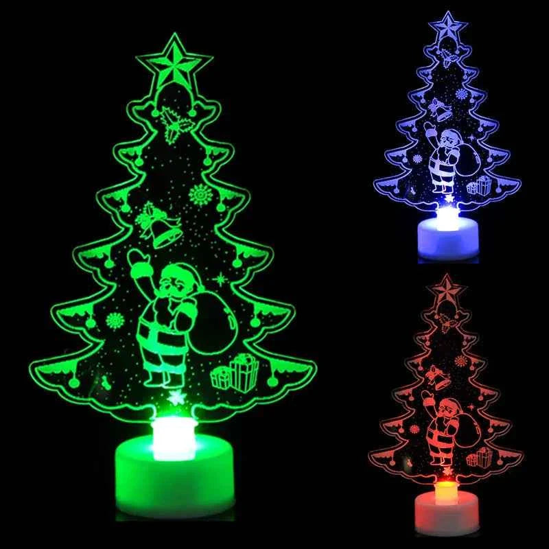 Mini LED Snowman Lamp (5.9 in) - Colorful Flashing Christmas Ornament & Party Decor