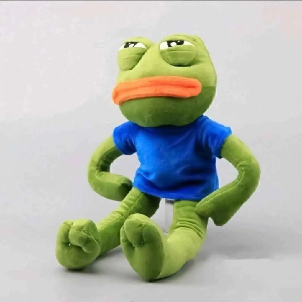 Animal Sad Frog Plush Toy Soft Stuffed Pillow Magic Pepe