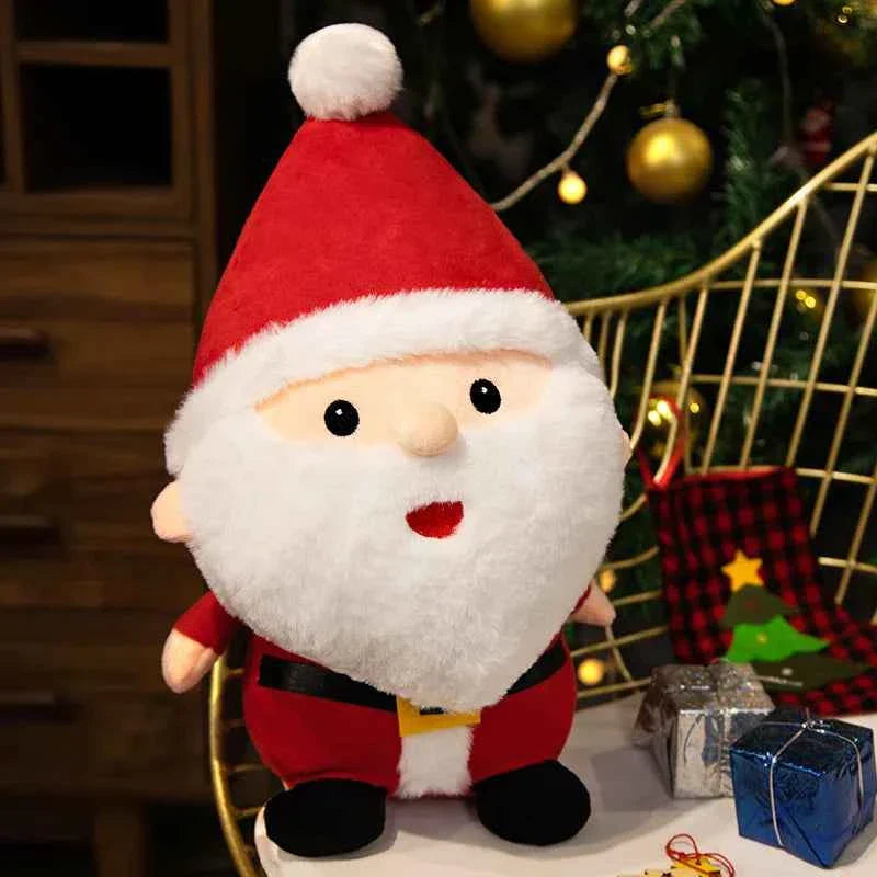 Cute Christmas Plush Dolls (Up to 19.7 in) - Stuffed Santa, Snowman & Elk Toy Gift