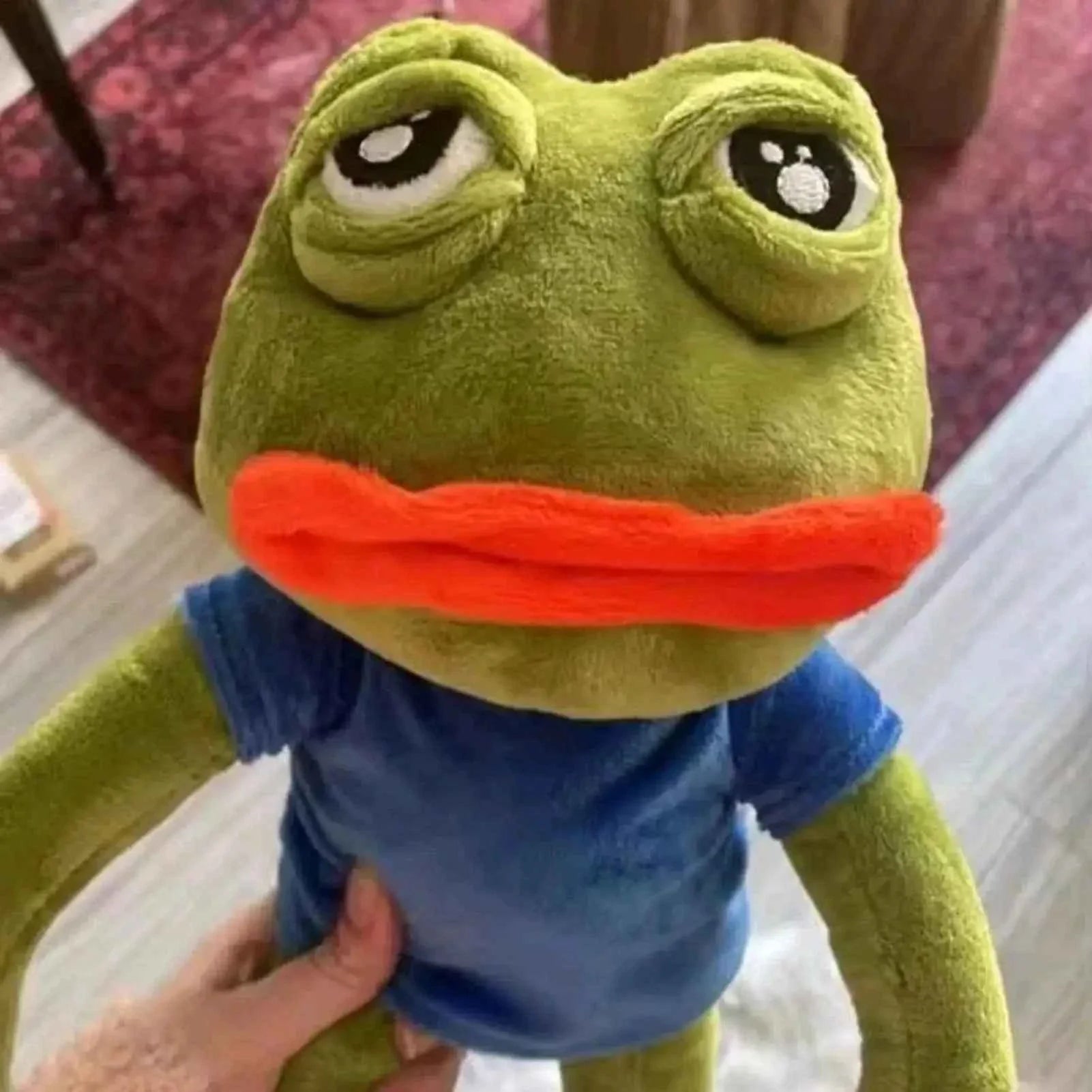 Animal Sad Frog Plush Toy Soft Stuffed Pillow Magic Pepe
