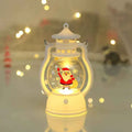 Portable LED Christmas Santa Snowman Lanterns - Indoor Holiday Decor Lights