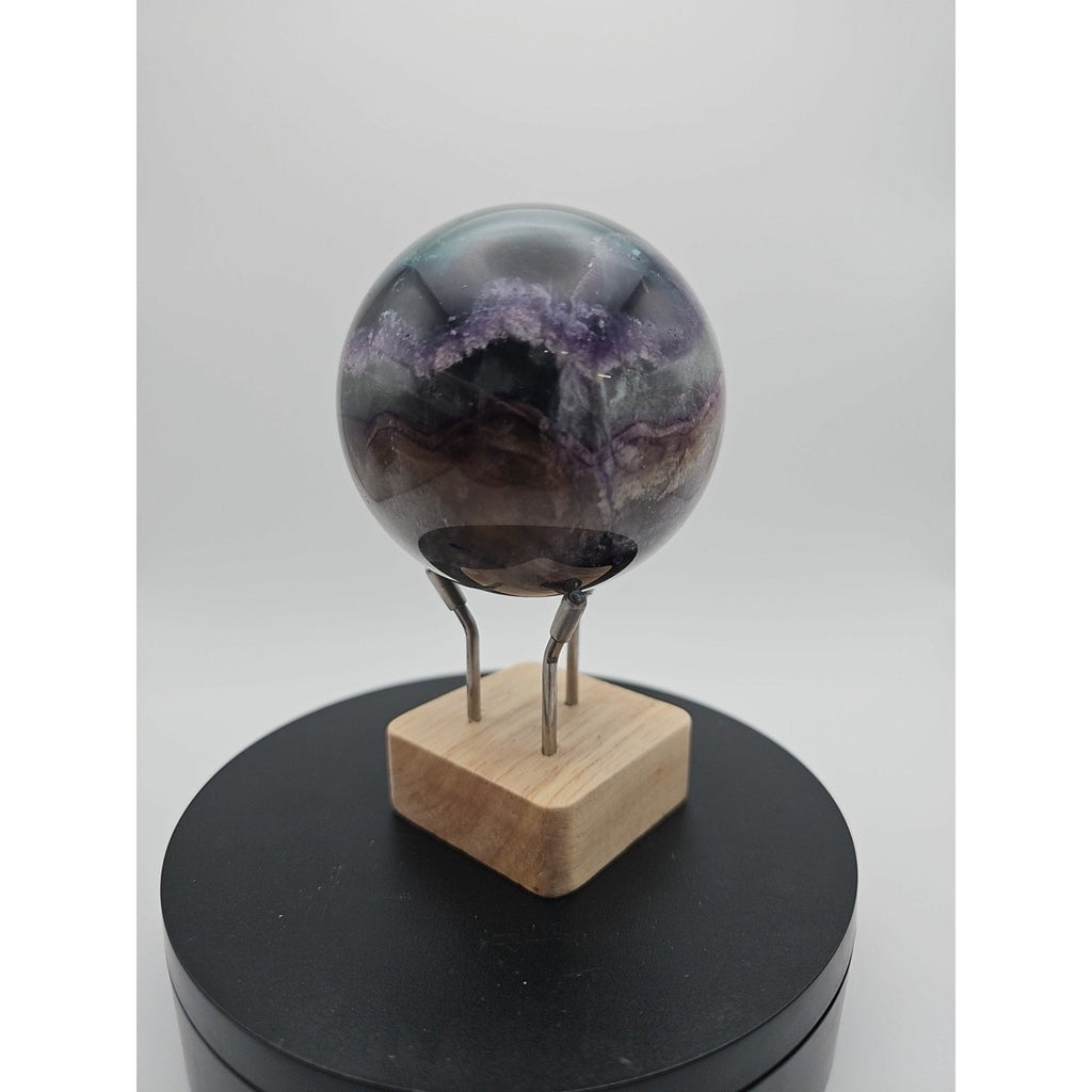 1.5LB Natural Colorful Fluorite Ball Quartz Crystal Energy Sphere crystal
