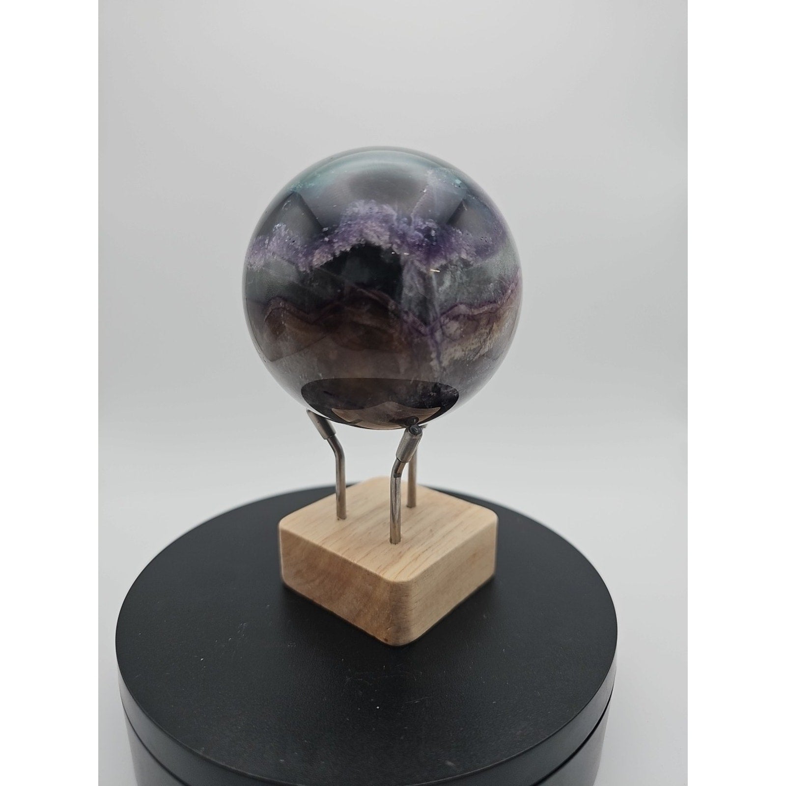 1.5LB Natural Colorful Fluorite Ball Quartz Crystal Energy Sphere crystal