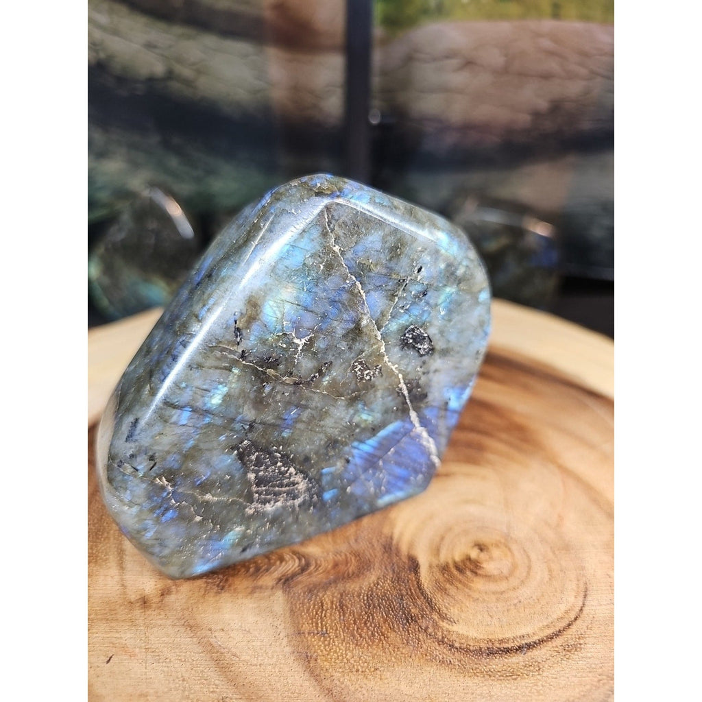 1.29lb Natural Rainbow Labradorite Crystal Gem Spectrolite Stone