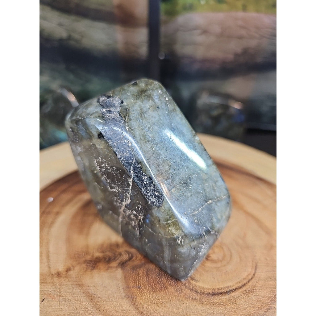 1.29lb Natural Rainbow Labradorite Crystal Gem Spectrolite Stone