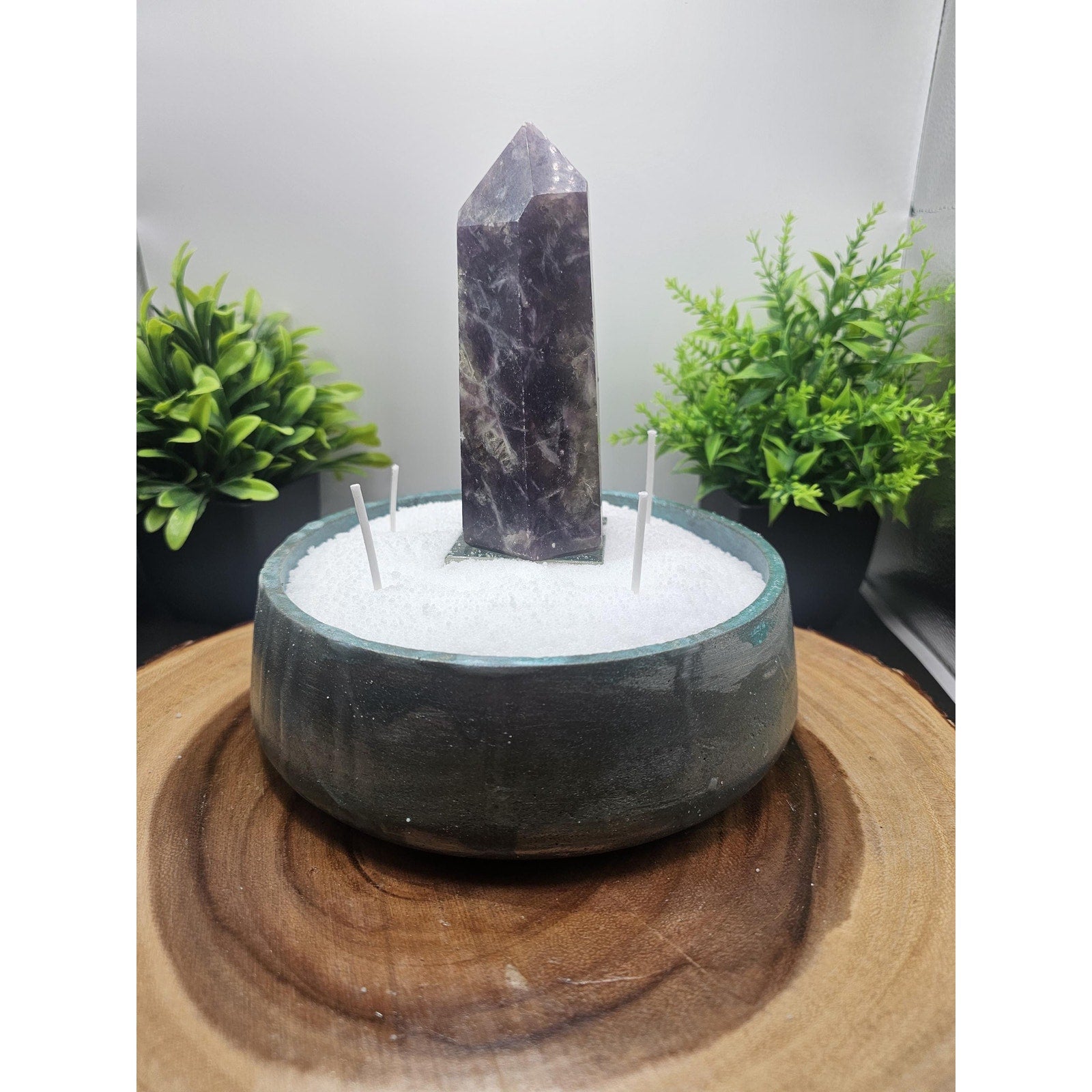 Purple Mica Candle Vessel