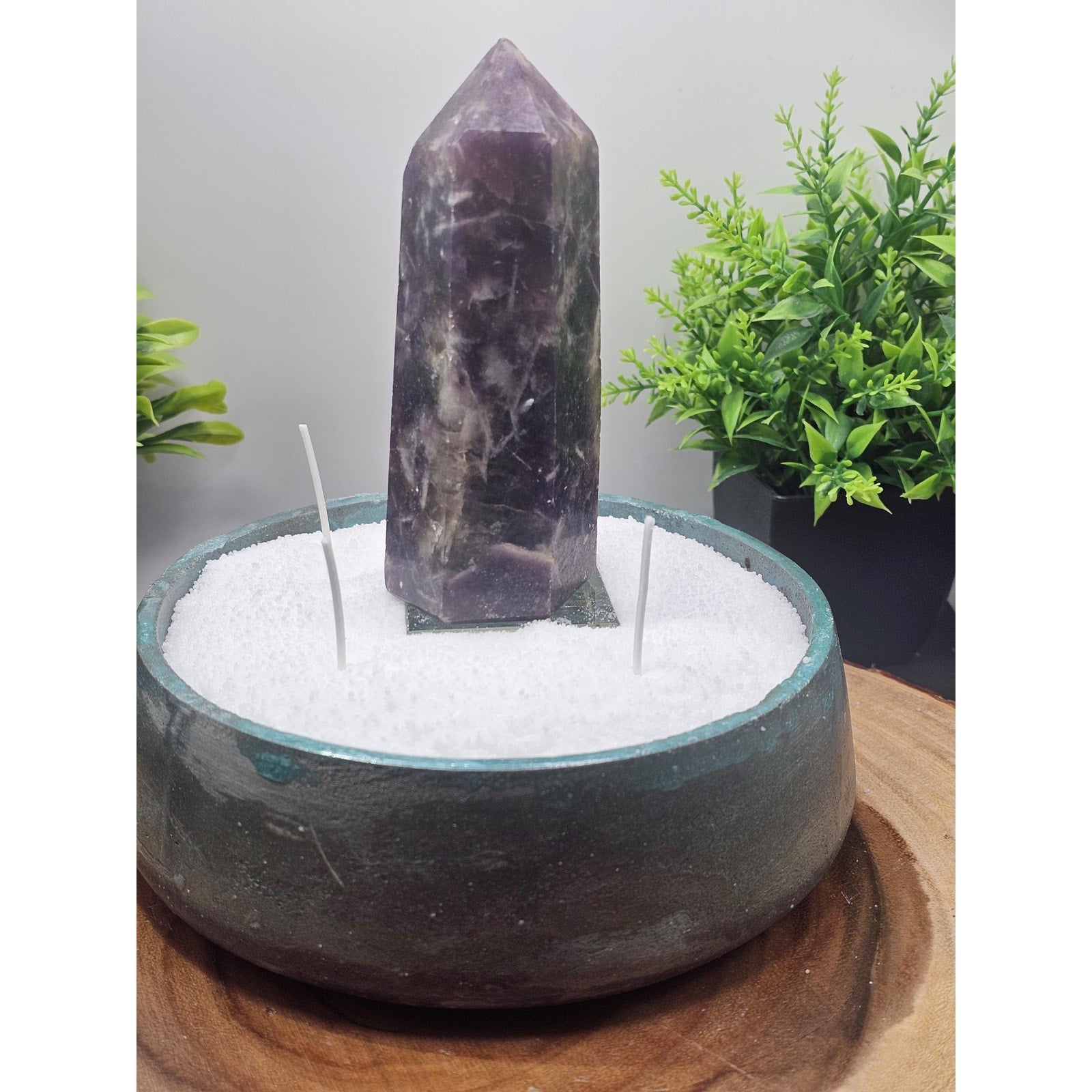 Purple Mica Candle Vessel