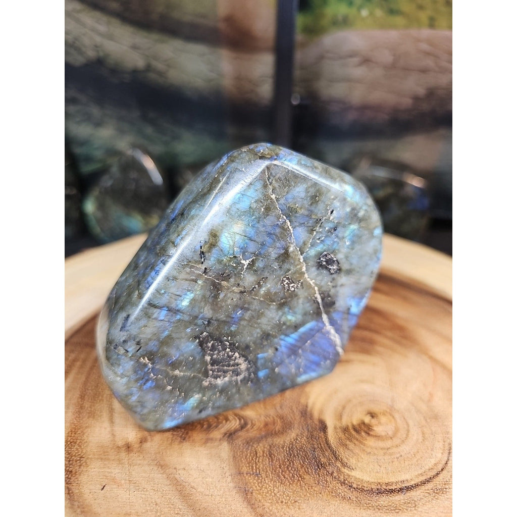1.29lb Natural Rainbow Labradorite Crystal Gem Spectrolite Stone