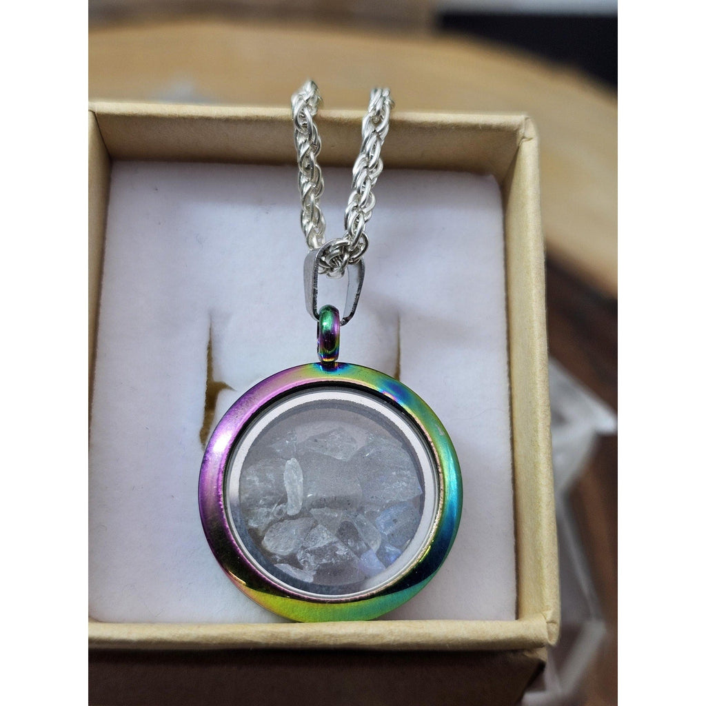 Moonstone Pendant, 16in Sterling Silver Chain
