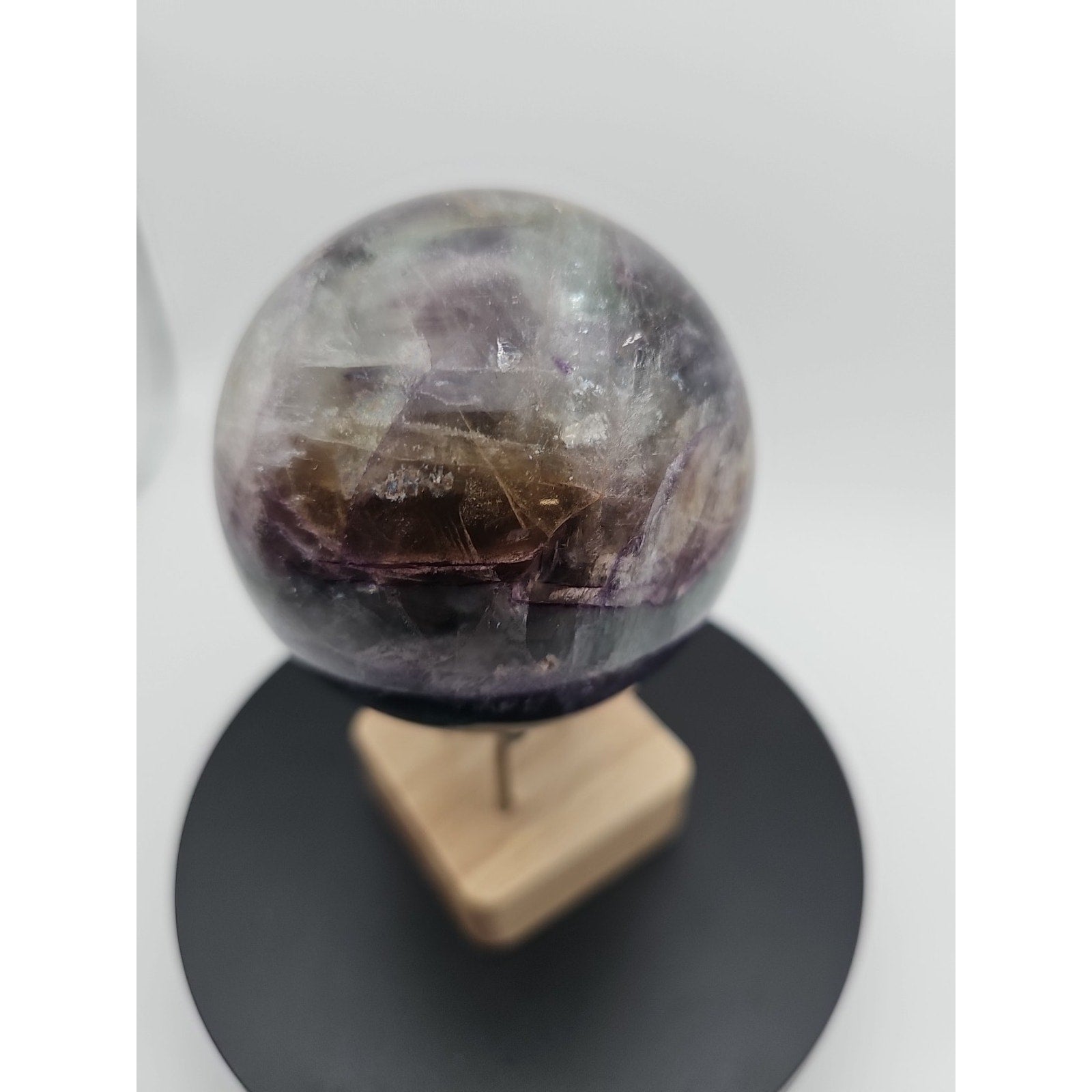 1.5LB Natural Colorful Fluorite Ball Quartz Crystal Energy Sphere crystal