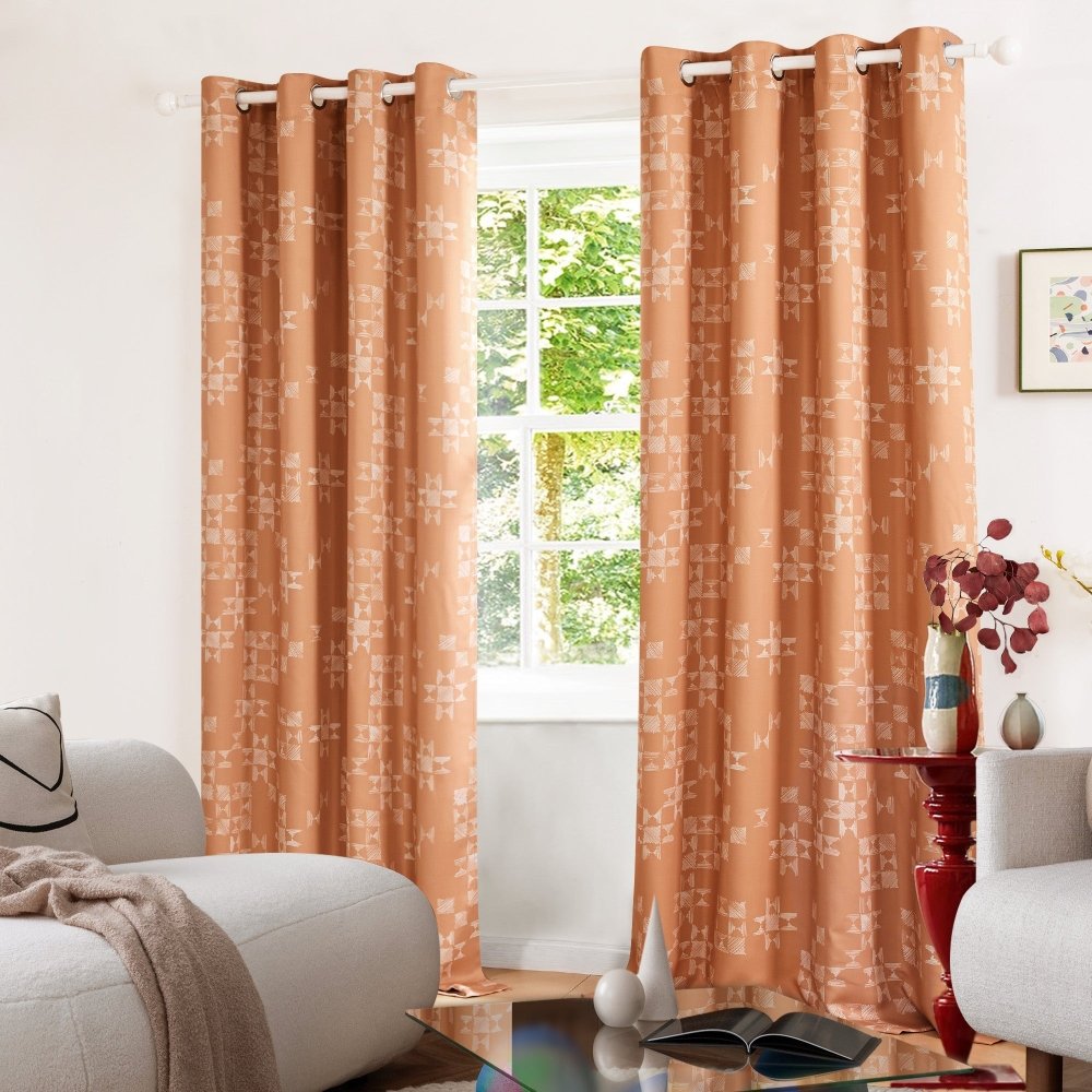 Modern Patchwork Blackout Curtains