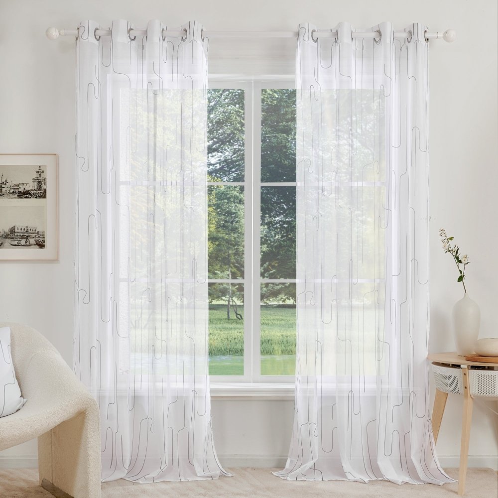 Pure Morning Haze Sheer Curtains