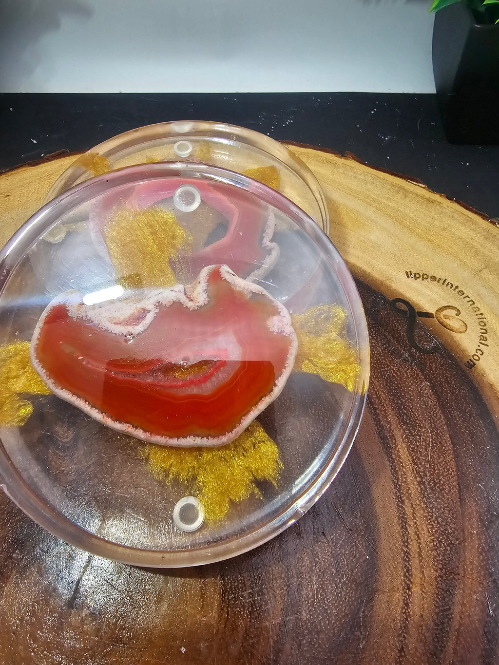 Agate coaster set