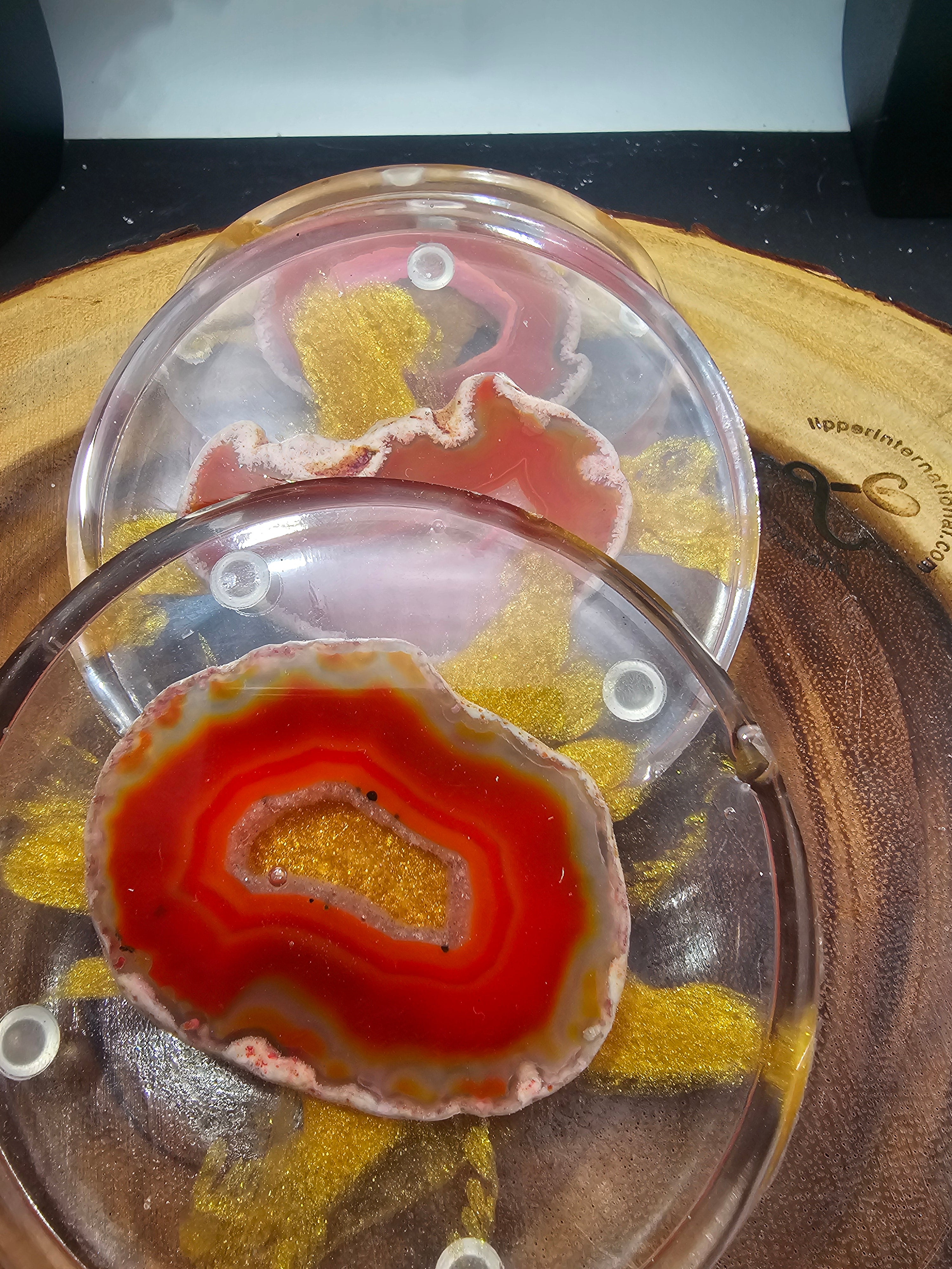 Agate coaster set