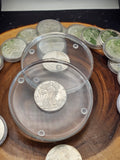 Silver Dollar coaster set 4pcs