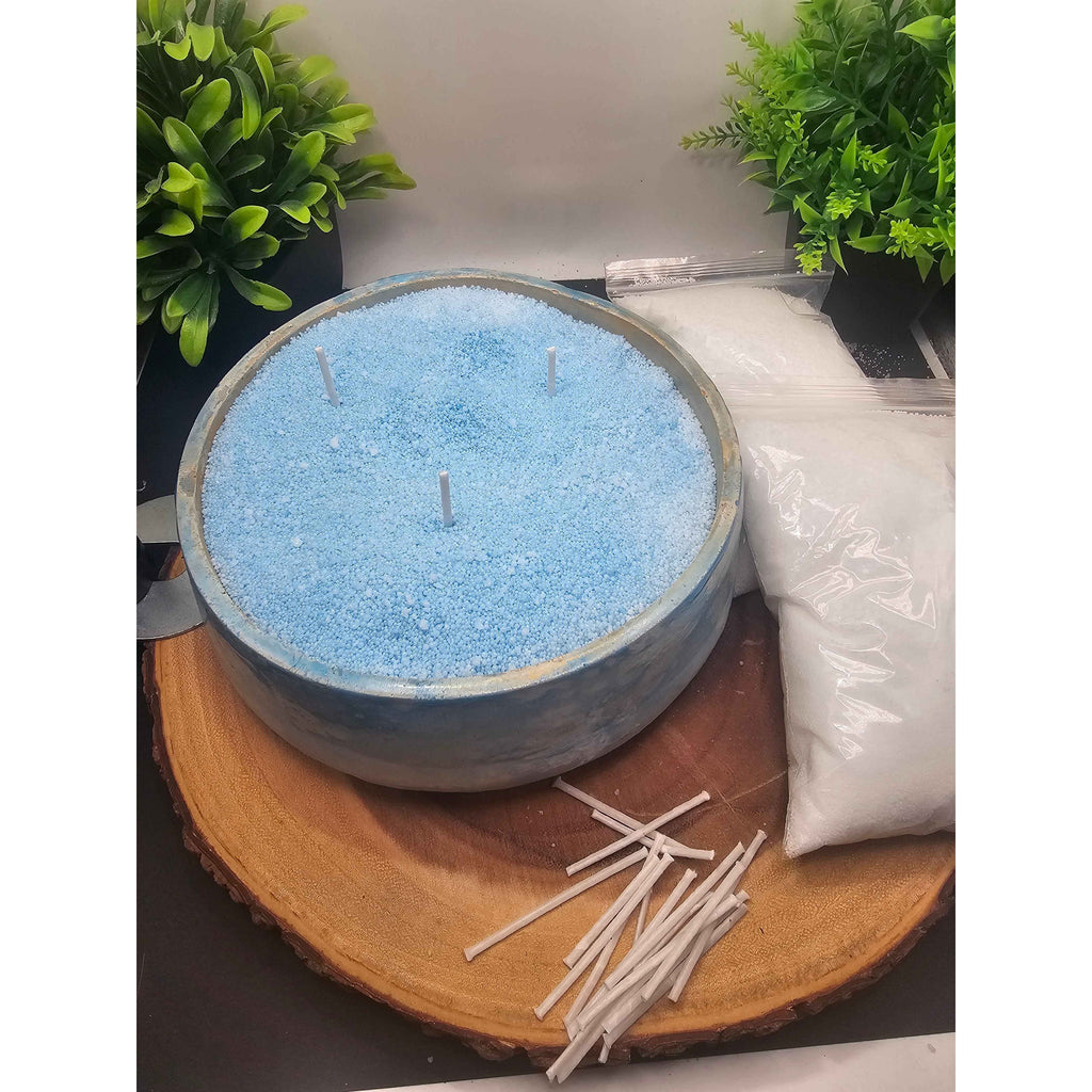 Blue Lemon Candle Bowl