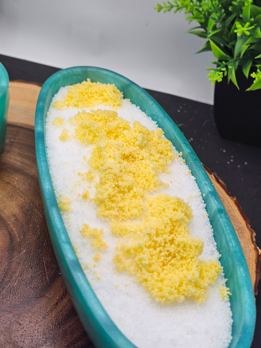 Teal lemon trio candle set