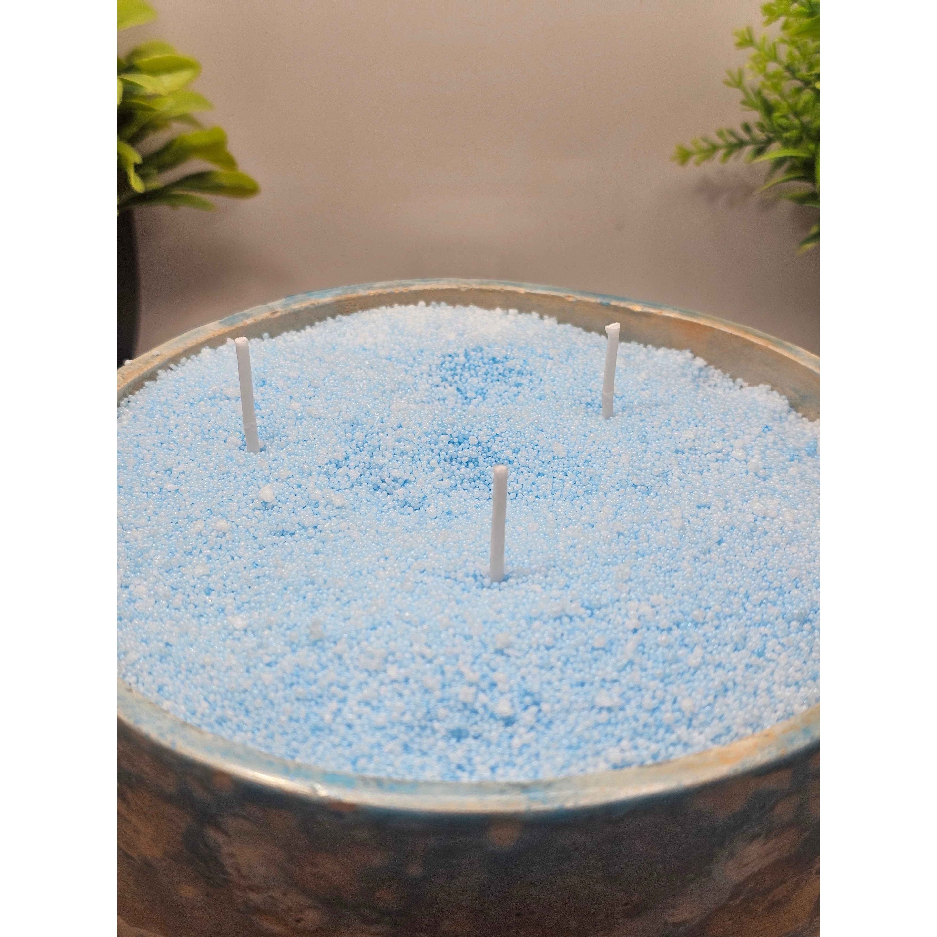Blue Lemon Candle Bowl